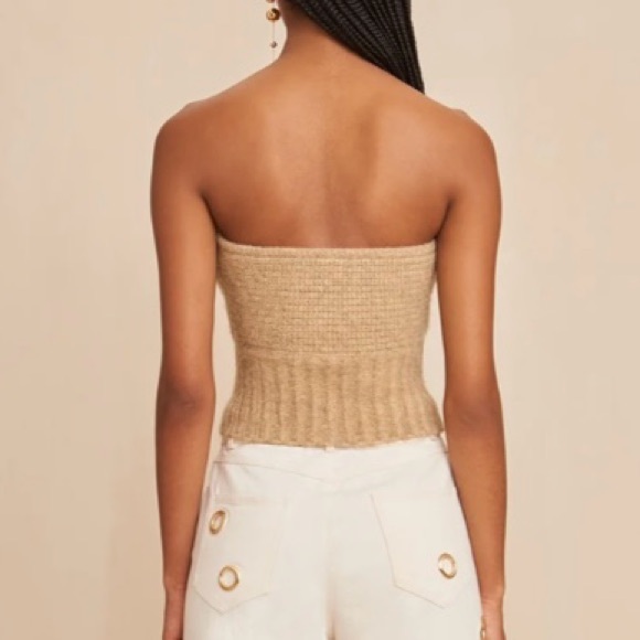 CULT GAIA knit Ellison tube top. In Champaign. - Picture 2 of 8
